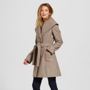 Wool merona shawl collar coat